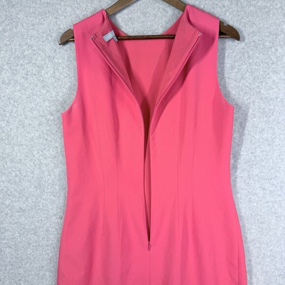 Antonio Melani Dress Sheath Womens Sz 10 Pink Solid Sleeveless Stretch - Picture 5 of 16
